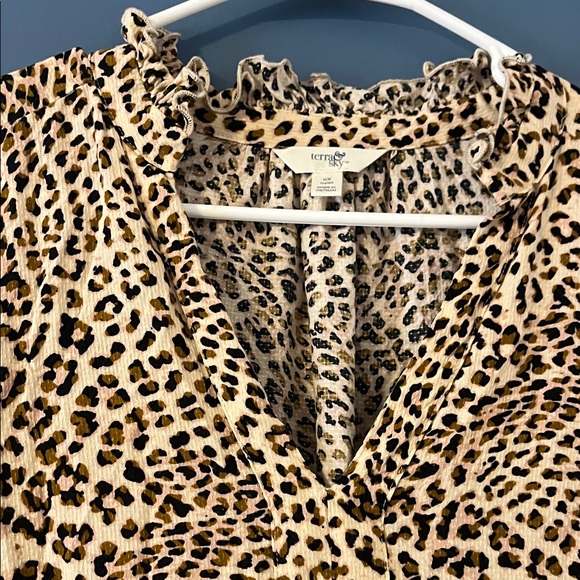 Leopard Print Women's Dress - Picture 3 of 6